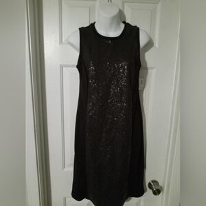 Elegant Black Sequin Dress